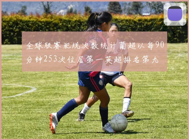 全球联赛犯规次数统计葡超以每90分钟253次位居第一英超排名第九